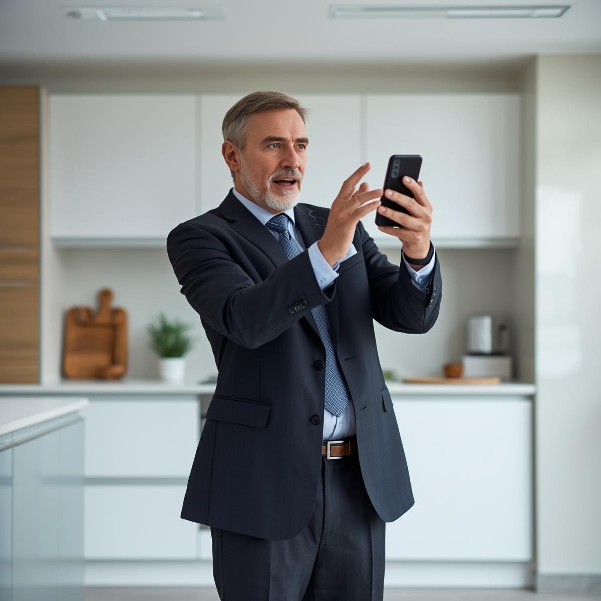 Agent showing kitchen 4