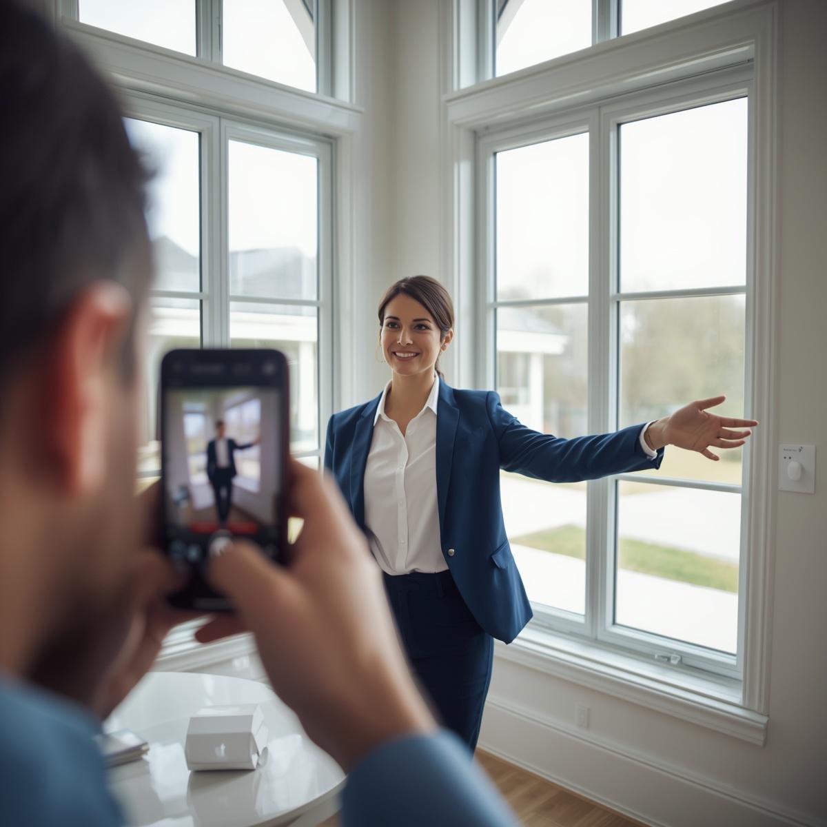 Real estate sales remote showing