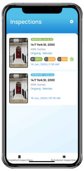 Completed Inspections