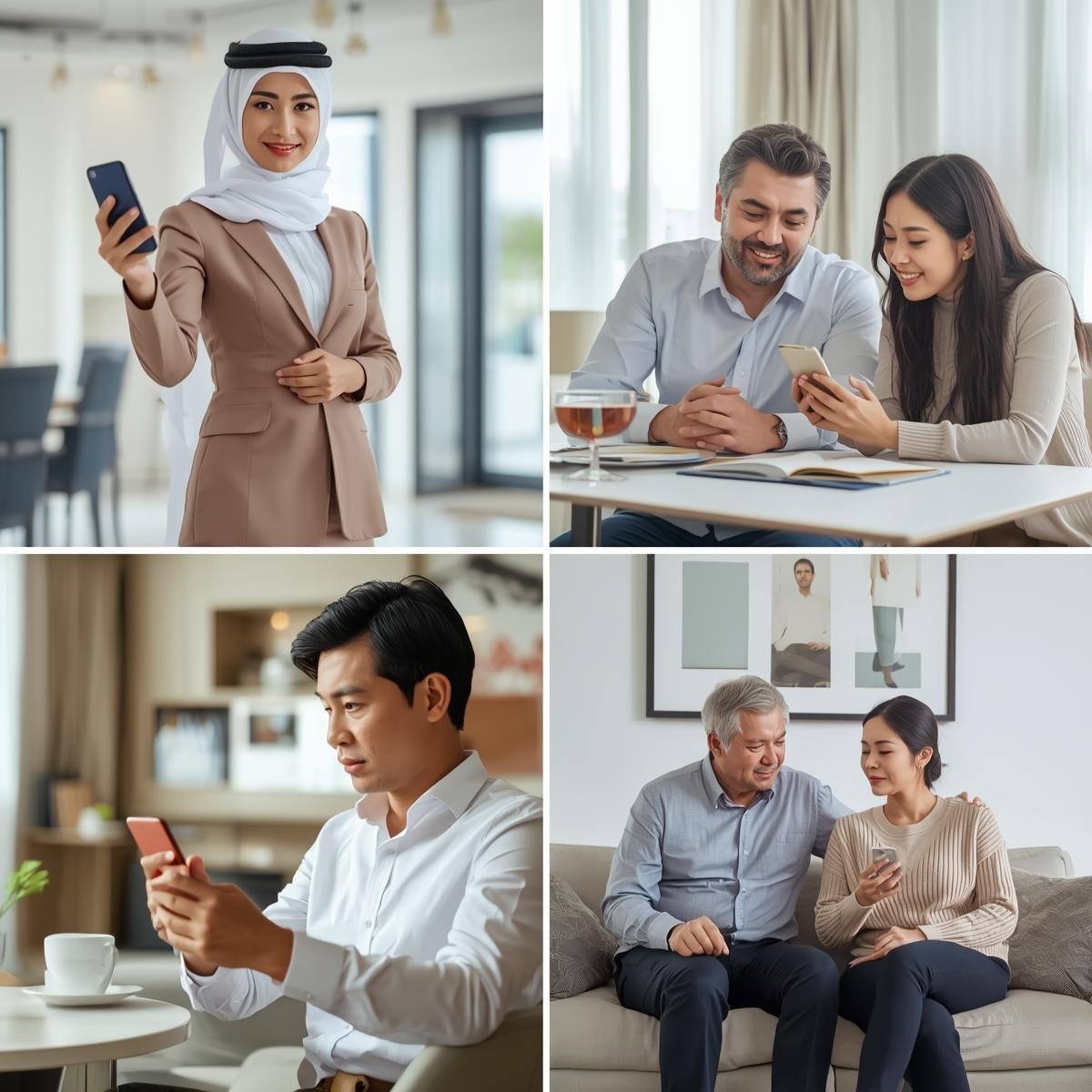 Leasing agent with 3 tenant groups 3